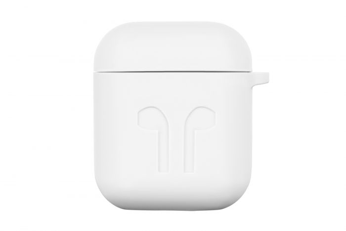 Чохол 2Е для Apple AirPods, Pure Color Silicone Imprint (1.5mm),  White
