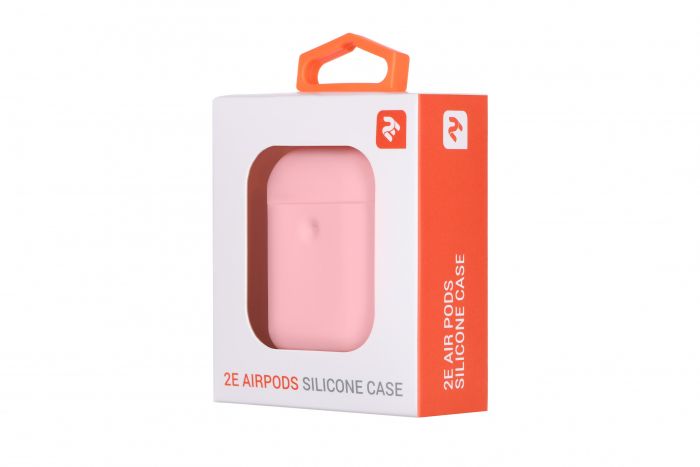 Чохол 2Е для Apple AirPods, Pure Color Silicone (3.0mm) , Light pink