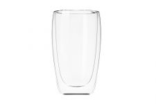 Набір чашок Ardesto з подвійними стінками, 450 мл, H 14,5 см, 2 од., боросилікатне скло