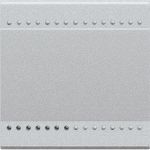 Bticino LivingLight Вимикач з гвинтовими клемами, розмір 2 модуля, колір алюміній