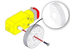 Двигун для робота mBot TT Geared Motor DC 6V/200RPM