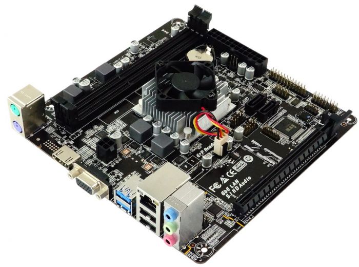 Материнська плата Biostar A68N-5600E CPU A4-3350B sFT3B Carrizo-L 2xDDR3 VGA HDMI mITX