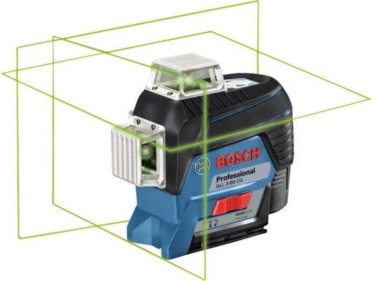 Нівелір лазерний Bosch GLL 3-80 CG, BM 1 + L-Boxx, ± 0.3 мм/м, до 30 м з приймачем 120м, 0.82 кг