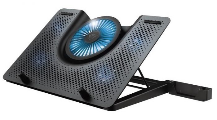 Підставка для ноутбука Trust GXT 1125 Quno (17.3") BLUE LED Black