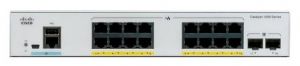 Комутатор Cisco Catalyst 1000 16port GE, Ext PS, 2x1G SFP