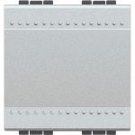 Bticino LivingLight Перемикач проміжний з механічними клемами, 2 модуля, колір алюміній