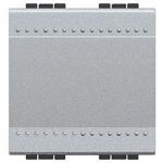 Bticino LivingLight Перемикач з автоматичними клемами, розмір 2 модулі, колір алюміній