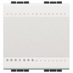 Bticino LivingLight Перемикач з автоматичними клемами, розмір 2 модуля, колір білий