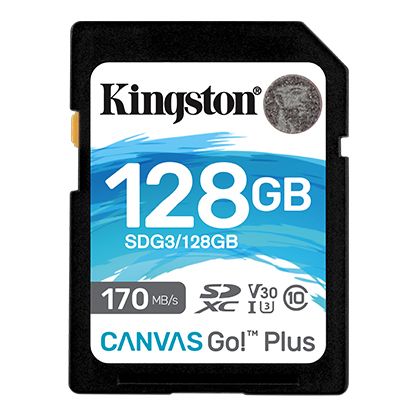 Карта пам'яті Kingston SD 128GB  C10 UHS-I U3 R170/W90MB/s