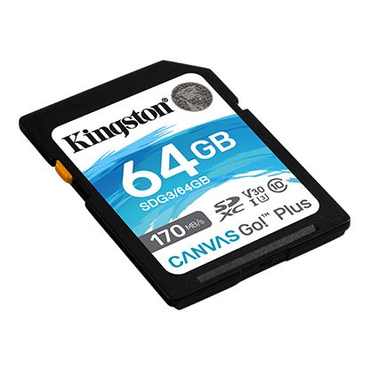 Карта пам'яті Kingston SD  64GB  C10 UHS-I U3 R170/W70MB/s