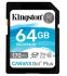 Карта пам'яті Kingston SD  64GB  C10 UHS-I U3 R170/W70MB/s
