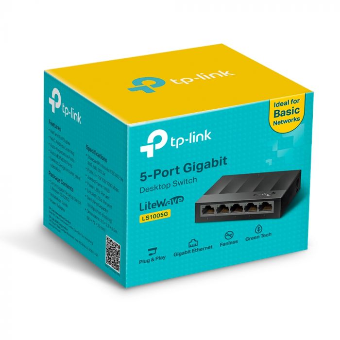 Комутатор TP-LINK LiteWave LS1005G 5xGE некерований