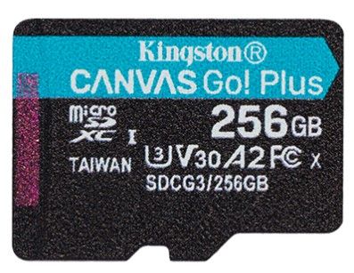 Карта пам'яті Kingston microSD  256GB C10 UHS-I U3 A2 R170/W90MB/s