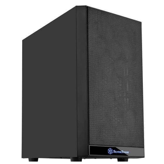 Корпус SilverStone PRECISION PS15B-G, MiniT,USB3.0Type-Ax2, 1x120мм,скло(бічна панель),без БЖ,чорний