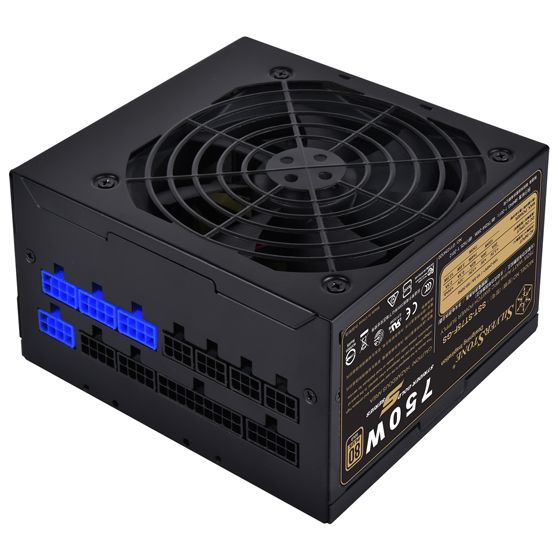 Блок живлення SilverStone STRIDER ST75F-GS V.3.0(750W), 80+Gold,aPFC,12см,24+8,8xSATA,5xPCIe,+8,модульний