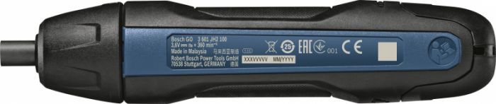 Шуруповерт Bosch GO 2, 3.6 V, момент 5 Нм, шуруп до 5 мм, 0.89 кг