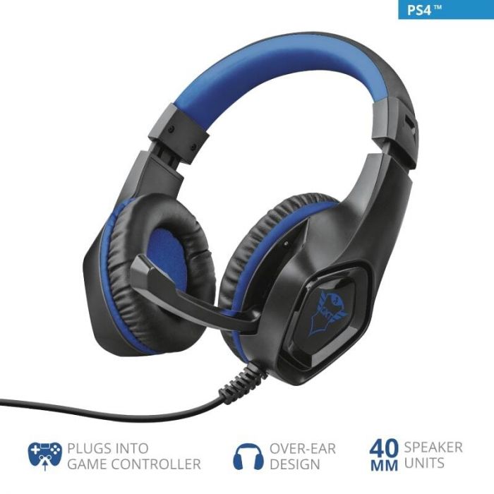 Гарнітура Trust GXT 404B Rana для PS4 3.5mm Blue