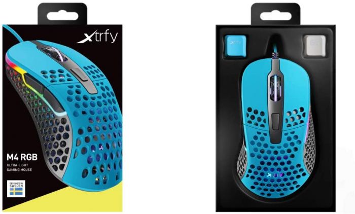 Миша Xtrfy M4 RGB USB Miami Blue