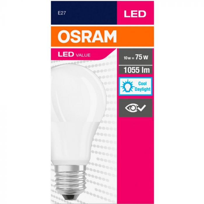 Лампа світлодіодна OSRAM LED A75 10W 1055Lm 6500К E27