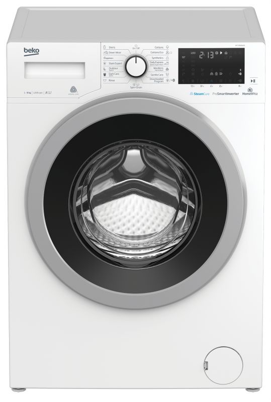 Пральна машина з фронт. зав. BEKO WTV8636XS, 8кг, 1200, A+++(-10%), Пара, 59см, Дисплей, Білий