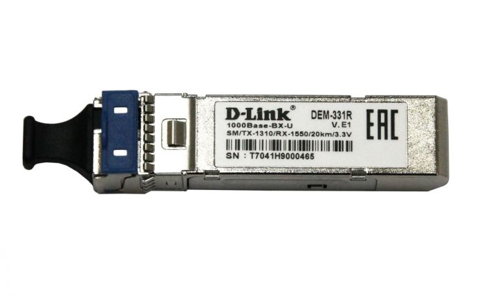 SFP-Трансiвер 331R/20KM 1x1000Base-BX-U, WDM, SM 20км, LC