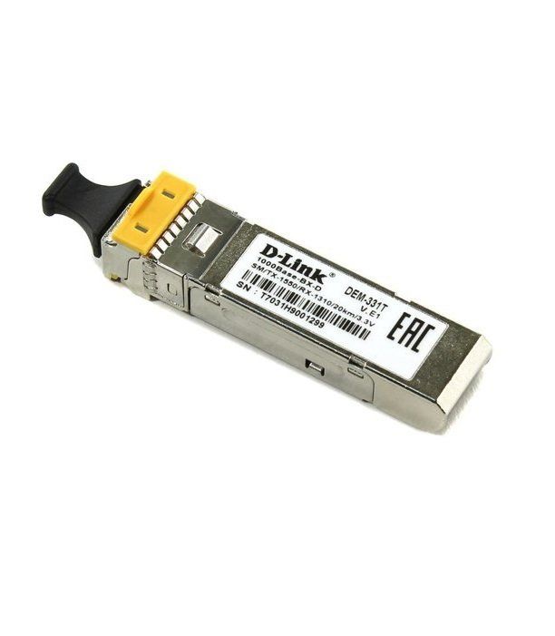 SFP-Трансiвер 331T/20KM 1x1000Base-BX-D, WDM, SM 20км, LC