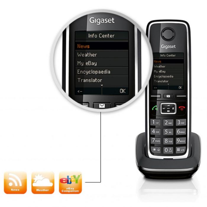 IP-Радіотелефон DECT Gigaset C530A Black