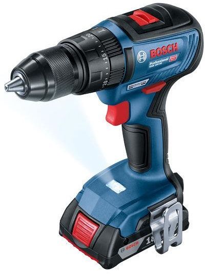 Шуруповерт-дриль Bosch GSB 18 V-50 ударний, 18V, 2х2.0 Ah, GAL 18V-20, 28/50 Нм, 460-1800 об/хв, L-Case