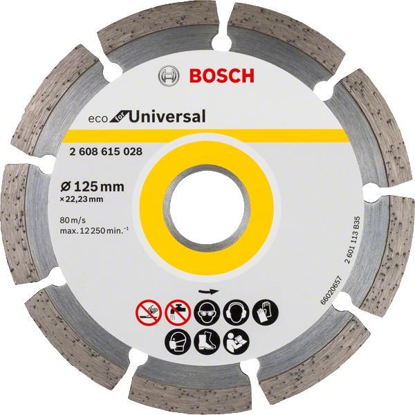 Диск алмазний Bosch ECO Універсальний 125-22.23