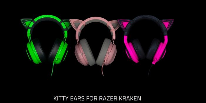 Насадки для навушників Razer Kitty Ears for Kraken (Neon Purple)