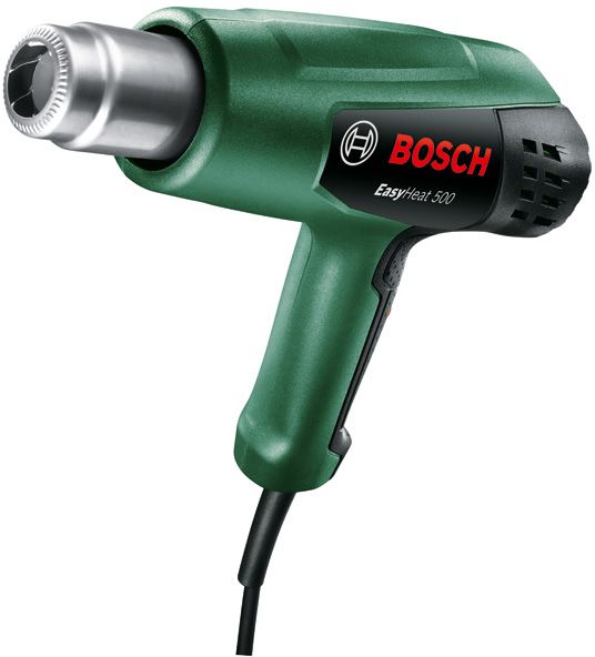 Фен будівельний Bosch EasyHeat 500, 1600 Вт, 300/500°C, 0.89 кг