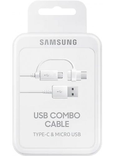 Кабель Samsung USB Combo Type-C & Micro USB, 1.5m White