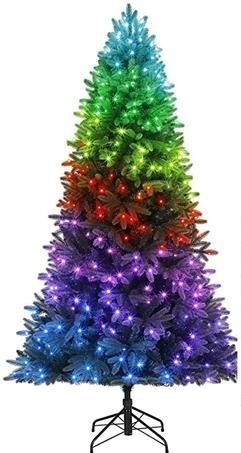 Smart LED Гірлянда Twinkly tree Strings RGB 250, Gen II, налаштована на 1,5м ялинці, кабель зелений