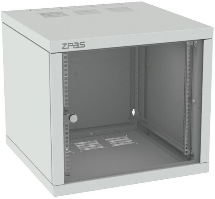 Шафа  ZPAS 19", 18U, Z-BOX, з змінними бічними стінками, 600х600 мм, максимально 100кг, сіра