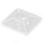 Монтажна база DKC двустороння 27х27 для хомутів шириною до 4,8мм, біла