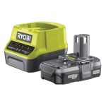 Ryobi Акумулятор и зарядное устройство ONE+ RC18120-113, 1.3 Агод, 18В Ryobi Акумулятор и зарядное устройство ONE+ RC18120-113, 1.3 Агод, 18В