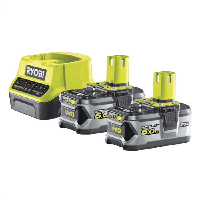 Ryobi Акумулятор і зарядний пристрій ONE+ RC18120-250 18В 2х5.0А/год Lithium+