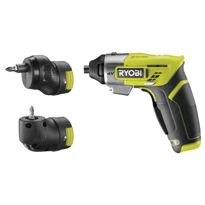 Ryobi Шурупокрут ERGO-A2, 4В, 1.5 Аг, 5Нм, набір біт+2насадки