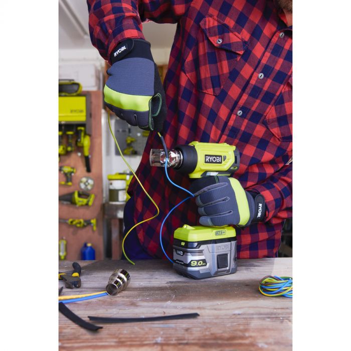 Ryobi Фен будівельний ONE+ R18HG-0 18В, 0 - 470° C, 170л /хв (без АКБ і ЗП)