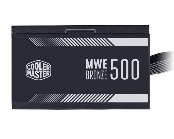 Блок живлення Cooler Master MWE Bronze V2 (500W), ATX v2.52, 100-240V, 85%, 80+ Bronze, 120мм, 1xMB 24pin(20+4), 1xCPU 8pin(4+4), 4xMolex, 6xSATA, 2xPCIe 8pin(6+2), CE, CB, TUV, FCC, RoHS, Retail