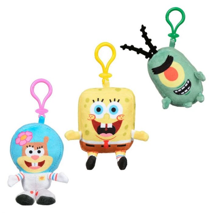 М'яка ігрaшка-брелок SpongeBob Mini Key Plush SpongeBob в ассорт.