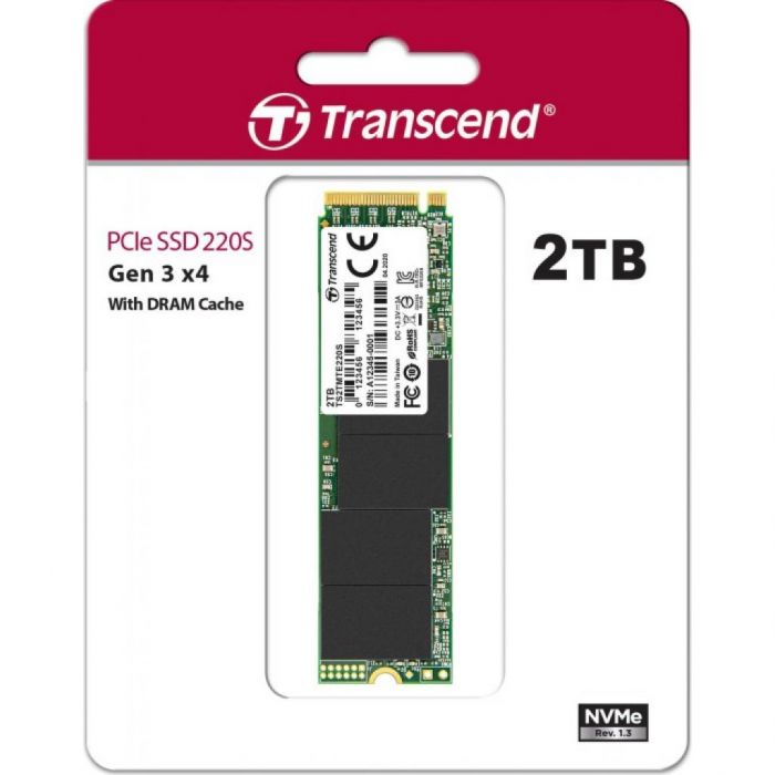 Накопичувач SSD Transcend  M.2 2TB PCIe 3.0 MTE220S