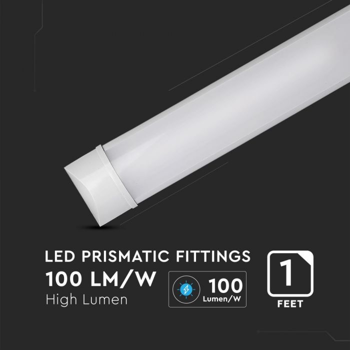 Світильник внутрішній лінійний LED V-TAC, 20W, SKU-663, Grill Fitting, 600mm, 230V, 4000К, білий