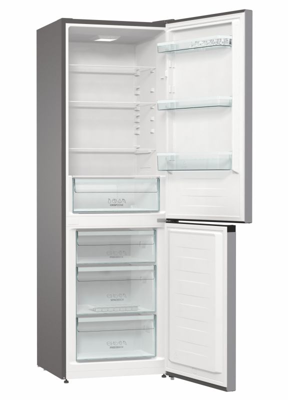 Холодильник з нижн. мороз. камерою Gorenje RK6191ES4, 185х60х60см, 2 двері, 206( 108)л, А+, ST, FrostLess , Зона св-ті, Нерж