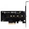 Плата-адаптер SST-ECM24 PCIe x4 для SSD m.2 NVMe 2230, 2242, 2260, 2280 Heatsink
