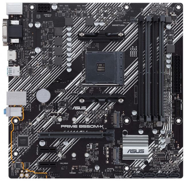 Материнcька плата ASUS PRIME B550M-K sAM4 B550 4xDDR4 M.2 HDMI-DVI-VGA mATX