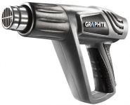 Фен будівельний GRAPHITE  2000Вт 80/600°С 350/550л·хв 0.9кг Фен будівельний GRAPHITE  2000Вт 80/600°С 350/550л·хв 0.9кг