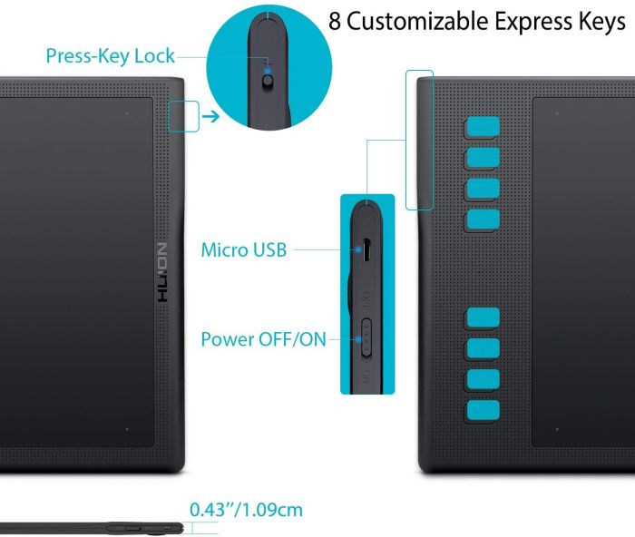 Графічний планшет Huion Q11k V2