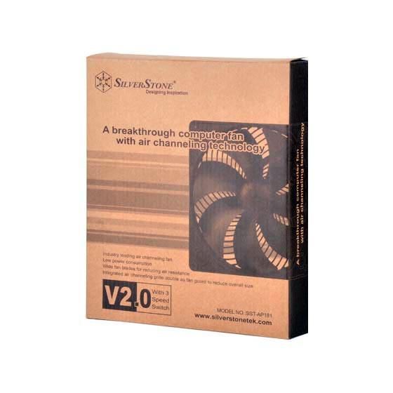 Корпусний вентилятор SilverStone Air Penetrator AP181, 180mm, 600-1200rpm, 3 pin, 15.9-30dBa