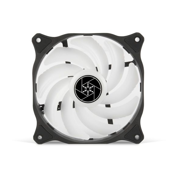 Корпусний вентилятор SilverStone  Air Blazer AB120R-ARGB, 120mm, 600-2200 rpm, 4 Pin PWM + 4-1 Pin ARGB (5V LED), 7.4-35,6 dBa